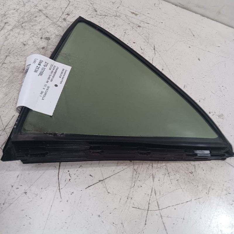 Left Rear Door Vent Window Glass Hatchback Fits 19-23 Toyota Corolla