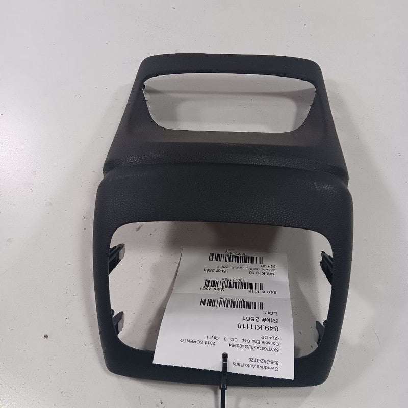 Kia Sorento Center Console Rear End Cap Trim Cover  2018 2017 2016 OEM