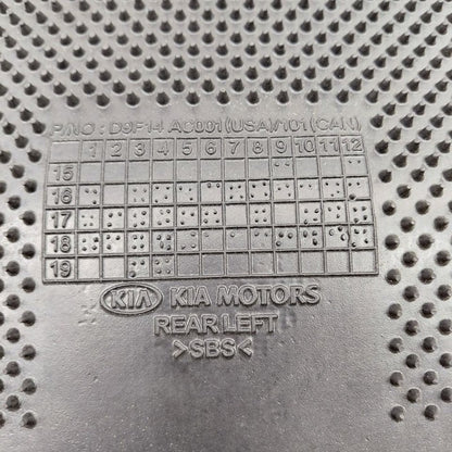 Kia Sportage Floor Mat Left Driver Side Rear  2020 2021 2022