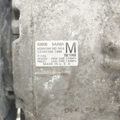 Air Conditioning AC Compressor 6 Cylinder Fits 15-20 Nissan Murano OEM