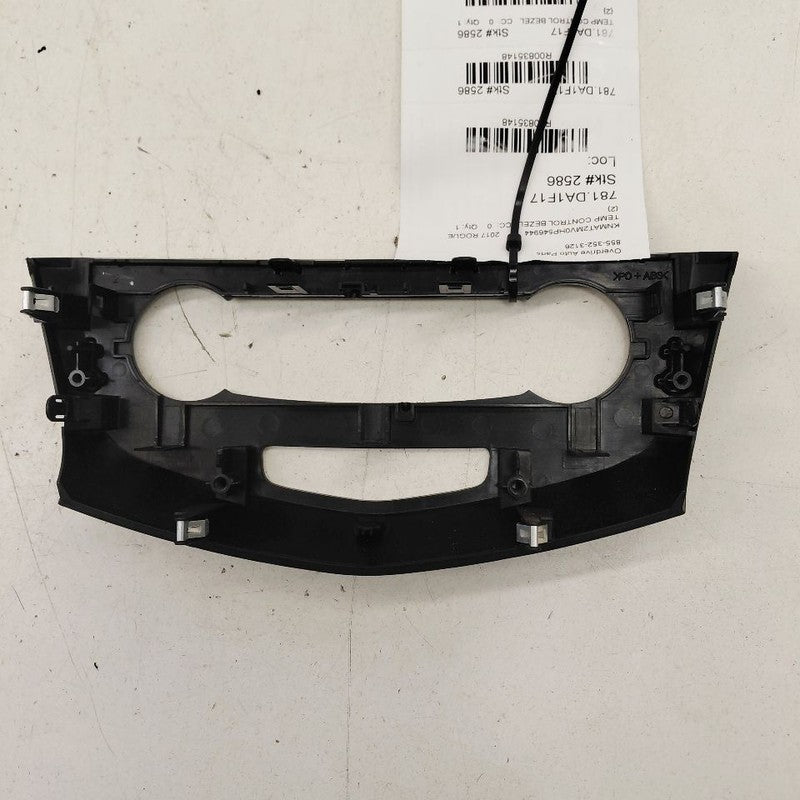 Nissan Rogue Temp Temperature Control Bezel Surround Dash Trim  2017 2