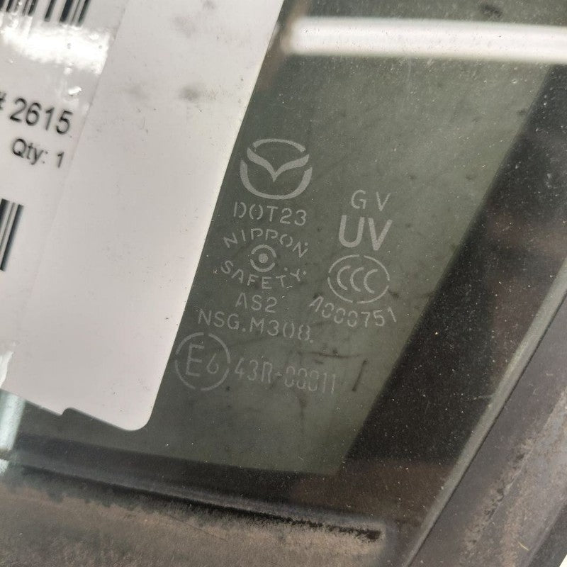 Left Rear Door Vent Glass Window Fits 14-21 Mazda 6