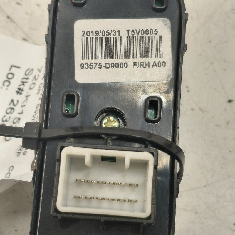 Kia Sportage Power Window Switch Right Passenger Front  2020 2021 2022