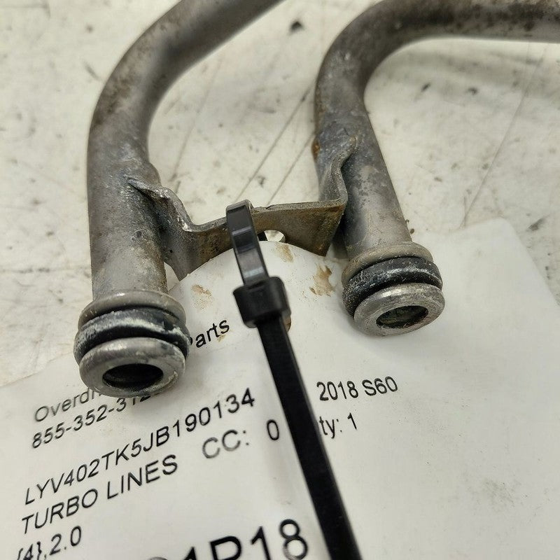 Volvo S60 Super Turbo Charger Oil Line Hose Tube  2.0 2018 2017 2016