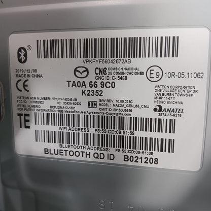 Audio Equipment Radio Receiver Am-fm-cd Fits 16-20 Mazda 6